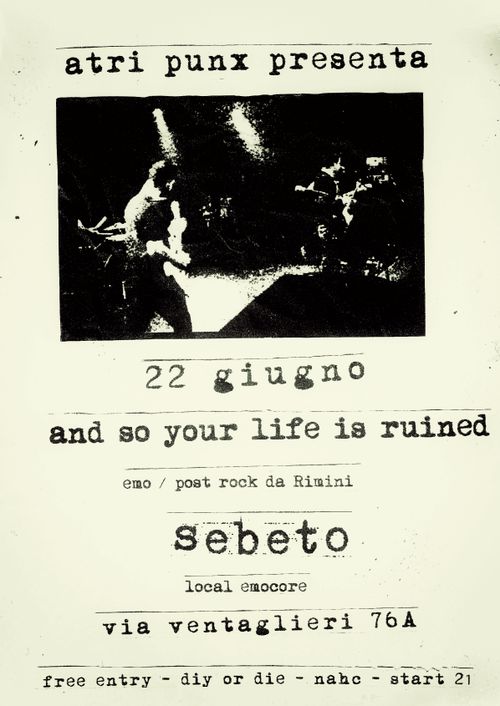 AND SO YOUR LIFE IS RUINED /  SEBETO 